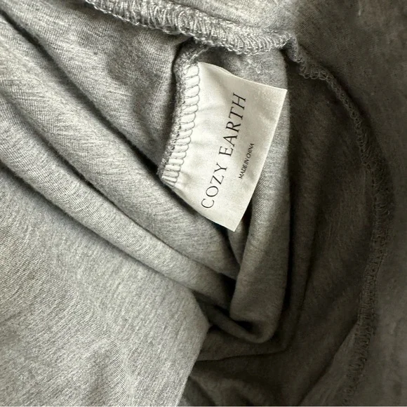 Cozy Earth Bamboo Stretch Knit Pajama Short Heather Grey - Picture 6 of 7